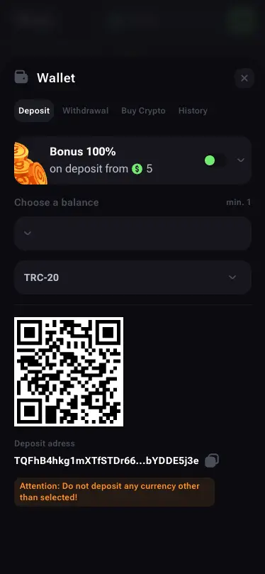 Vega.bet Casino Mobile Deposit