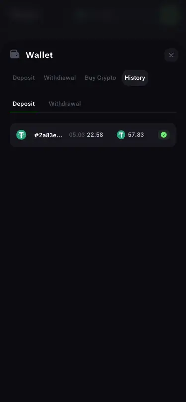 Vega.bet Casino Mobile History