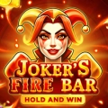 Joker’s Fire Bar slot with a joker in red and yellow colours.