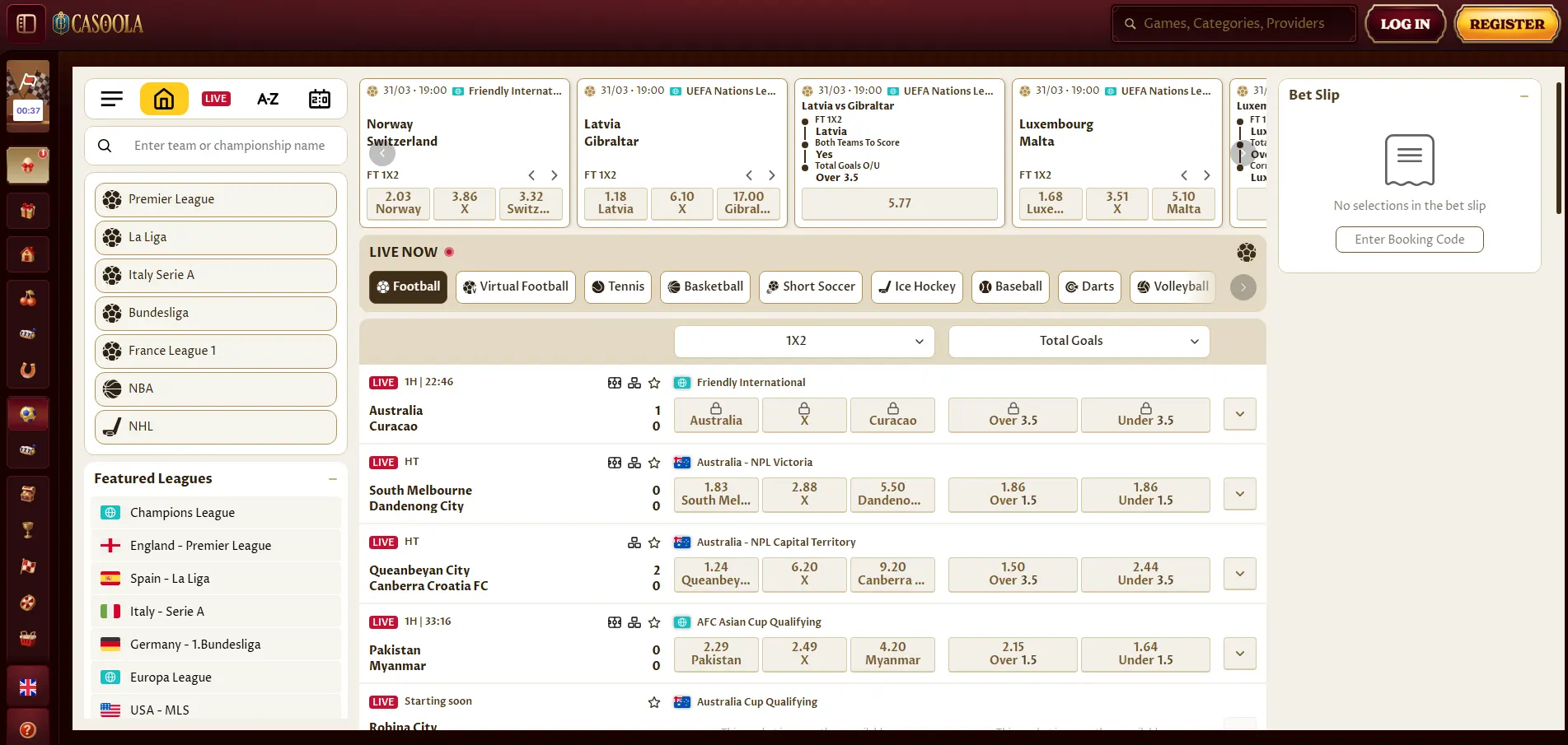 Casoola Casino sportsbook