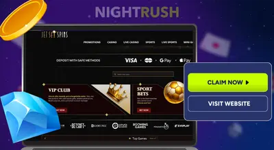 JetSetSpins Casino homepage