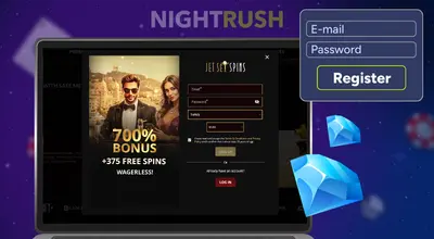 JetSetSpins Casino registration screen