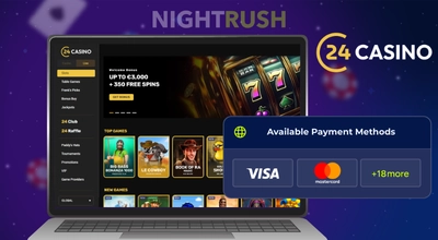 24Casino payment methods