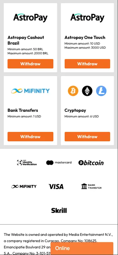 Optimbet casino withdrawal methods
