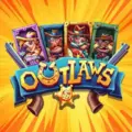 Outlaws by Leaps against a yellow explosive background.
