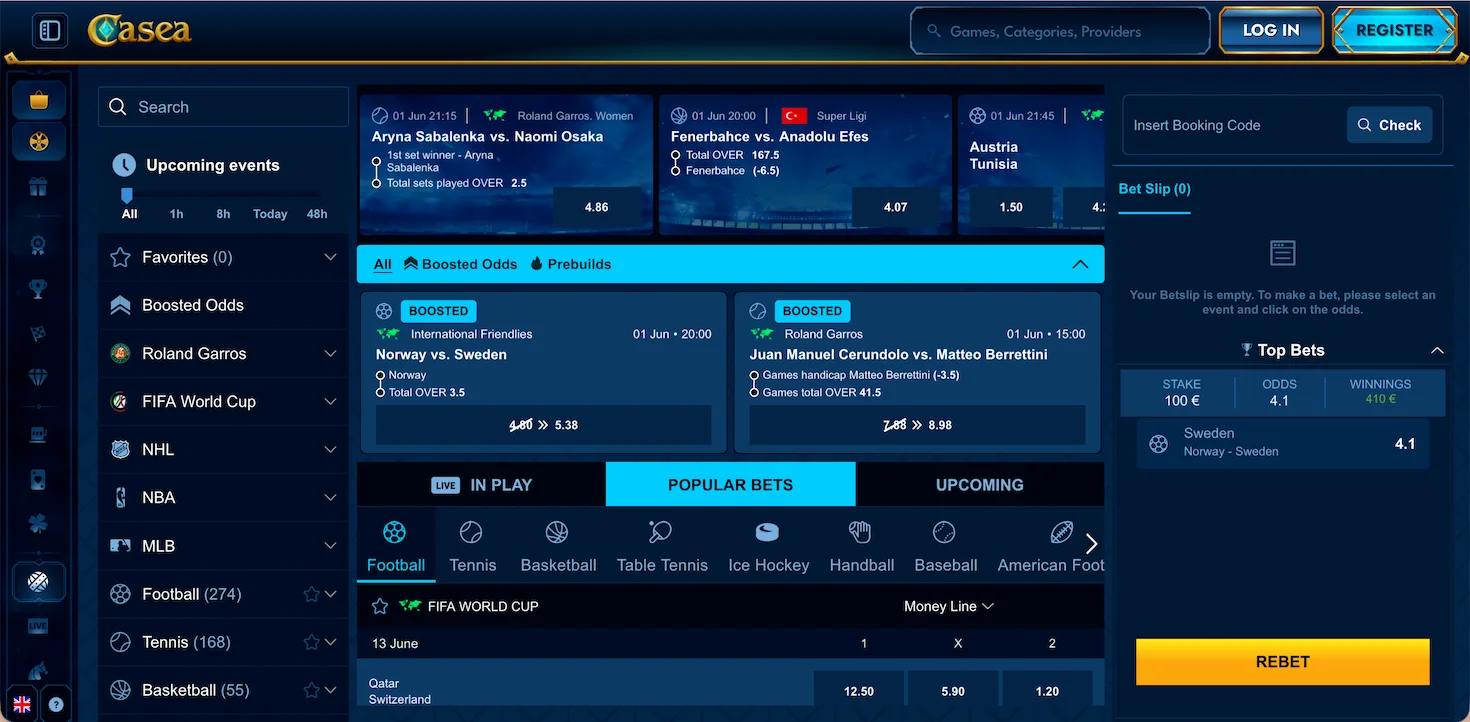 Casea sportsbook.