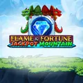Flame and Fortune: Jackpot Mountain slot by Octoplay logo.