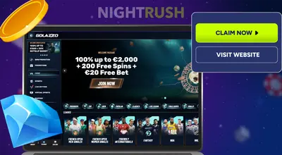 Golazzo Casino homepage