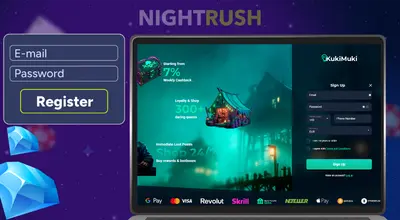 KukiMuki Casino registration page