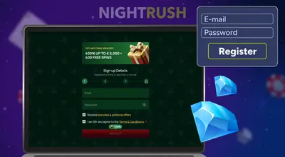 SpinVoyage Casino sign up screen