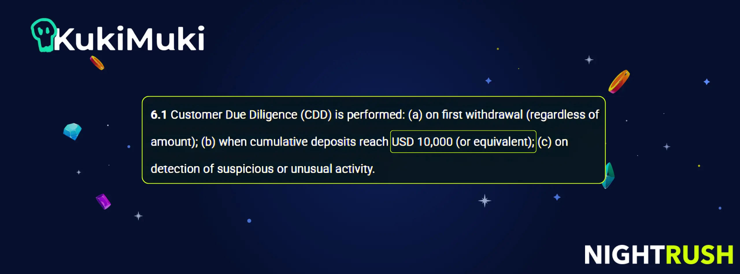KukiMuki Casino KYC trigger