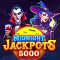 Midnight Jackpots 5000 slot by Gamevy logo.