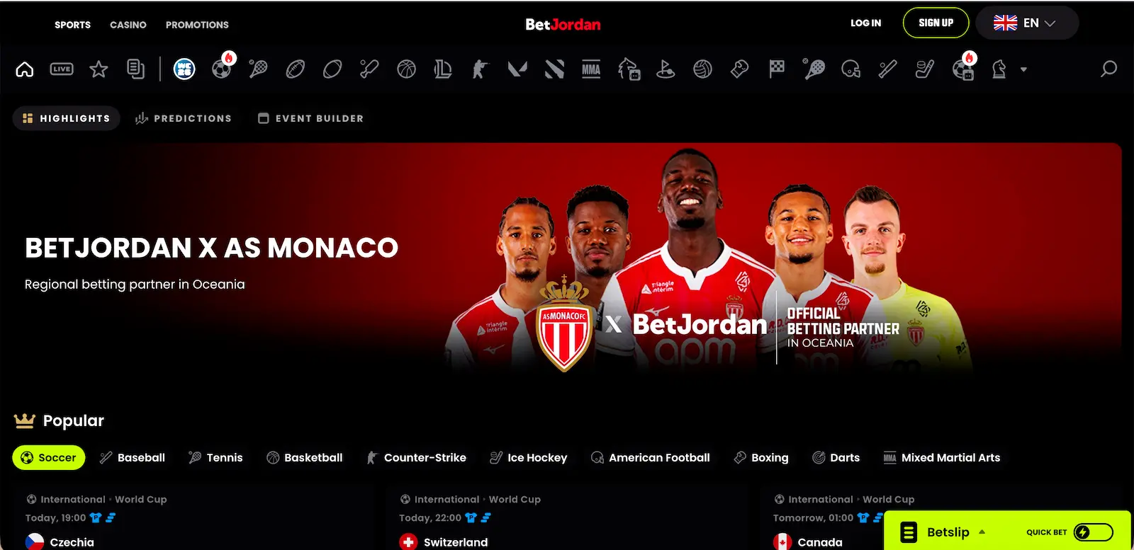 BetJordan sportsbook.