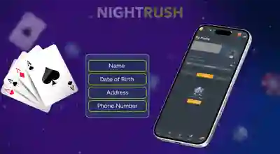 martphone showing a user profile interface alongside a list of required account verification fields like Name, Date of Birth, Address, and Phone Number.
