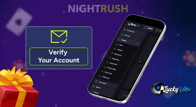 Lucky Vibe casino's main page on a phone.