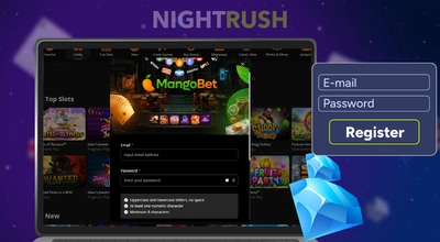 MangoBet Casino registration form