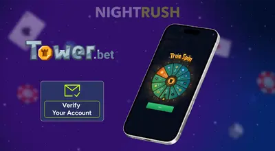 Smartphone displaying a spinning prize wheel next to a "Verify Your Account" email graphic.