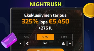 Kannettavan näytöllä näkyy Hugo Casinon tervetuliaisbonuksen info ja tarkempia ehtoja