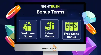 Kannettava tietokone näyttää bonuksia, joissa on bonusehtojen otsikko.