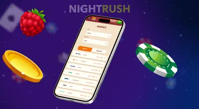 Älypuhelin, jossa näkyy nettikasinon näyttö.