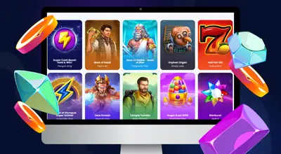 Kannettava tietokone näyttää Push Gaming -pelejä.