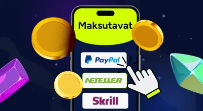 Puhelin näyttää maksutavat.