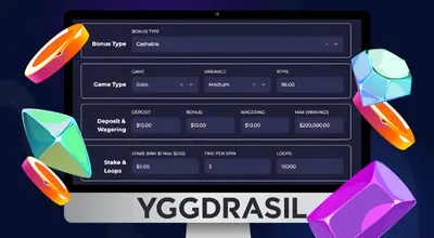 Kannettava tietokone näyttää kasinopelien suodattimet.