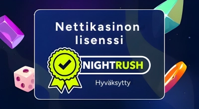 Nettikasinon lisenssimerkki.