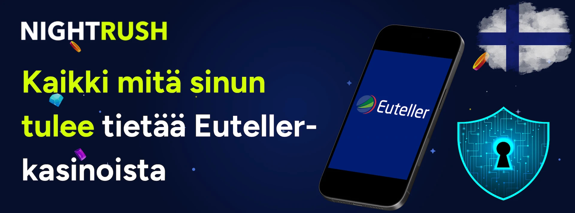 Euteller on puhelin, jossa on Kaikki mitä sinun tulee tietää Euteller-kasinoista on tumma tausta.