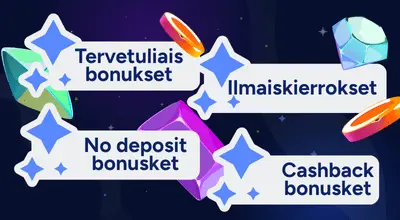 Suosittuja nettikasinobonuksia
