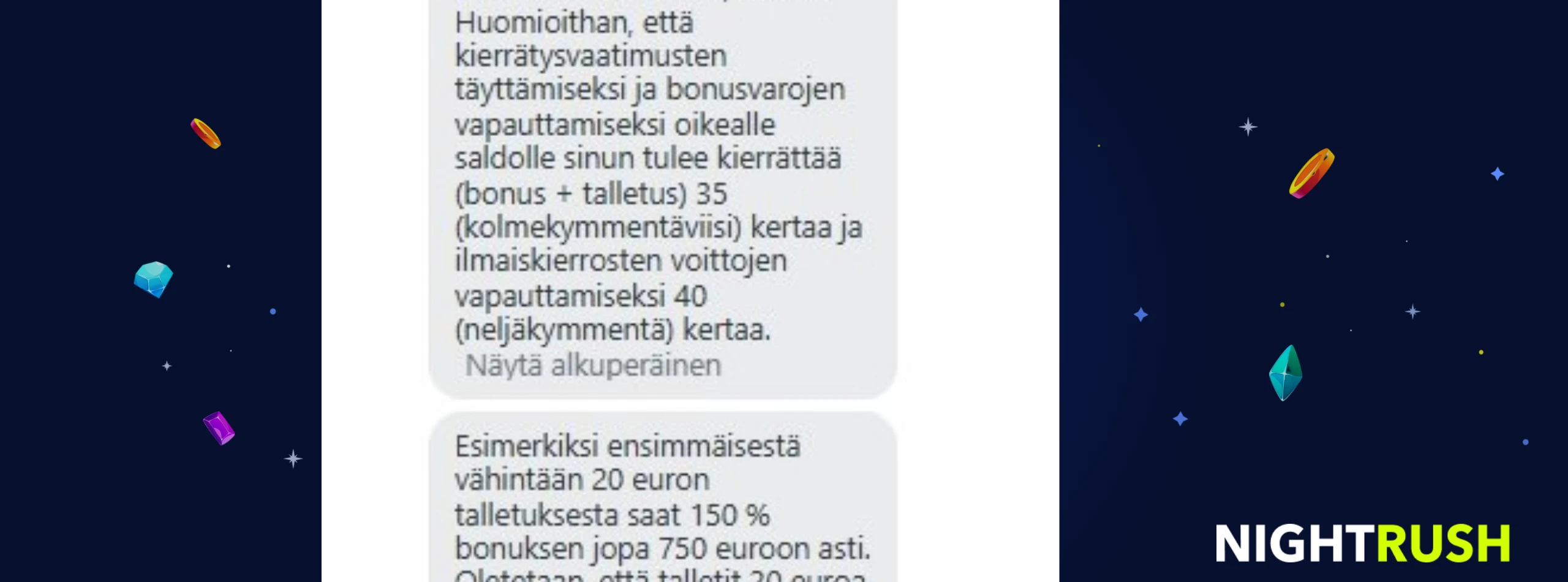 Kuva, jossa näkyy alawing casino live-chat.