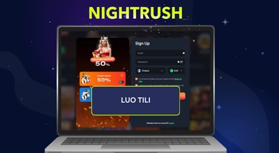 Tietokoneen näytöllä Beef casinon etusivu ja tekstilaatikossa teksti luo tili