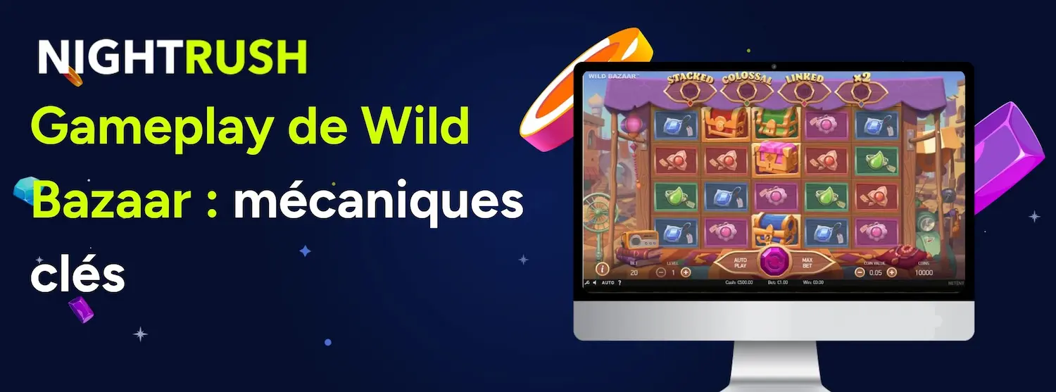 Mécaniques de jeu de Wild Bazaar par NetEnt
