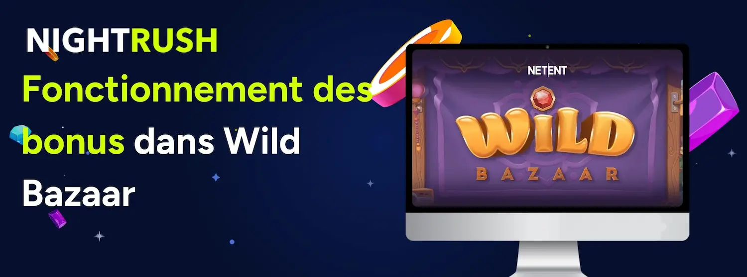 Fonctionnement des bonus de la machine à sous Wild Bazaar