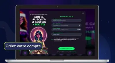 Formulaire d’inscription Glitchspin