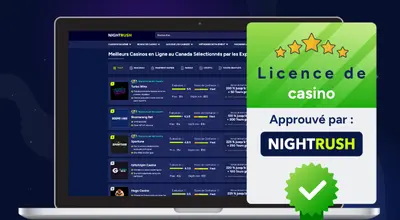 Casinos en ligne agréés par Nightrush