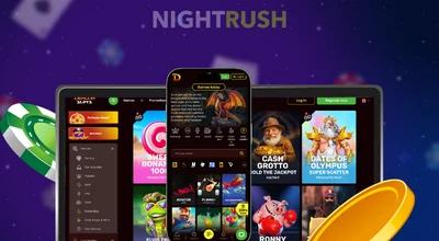 Page du casino affichant le lobby des jeux après la création du compte.