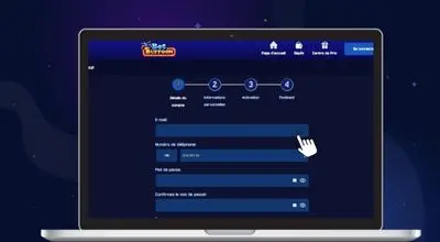 Étape finale du formulaire d’inscription Bet Buffoon affichée sur ordinateur portable.