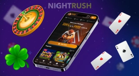 Interface de casino mobile Android avec jeux de table, machines à sous et cartes à jouer