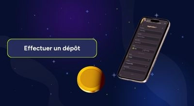 Un smartphone affiche l’écran de la caisse d’un casino en ligne avec une liste de méthodes de paiement.