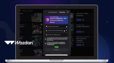 Interface de casino en ligne Wazdan avec bonus de bienvenue pour le Canada