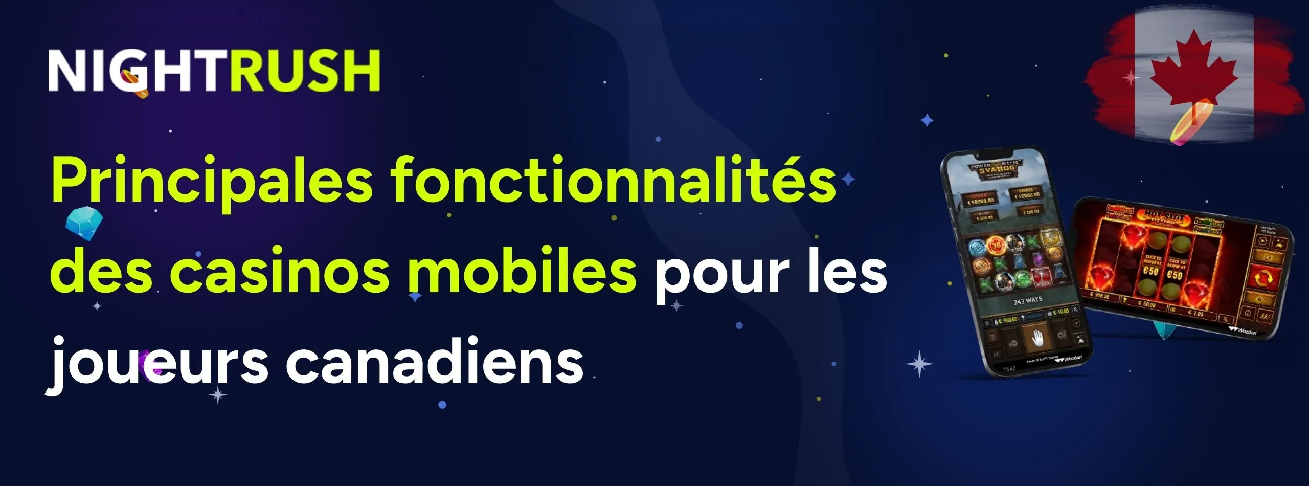 Principales fonctionnalités des casinos mobiles pour les joueurs canadiens sur smartphone
