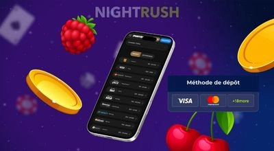 Sélection des méthodes de dépôt disponibles sur casino mobile iPhone