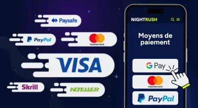 smartphone avec les différentes méthodes de paiement