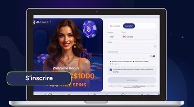 Page d’inscription de Juliebet Casino