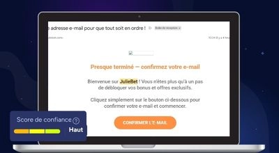 vérifiez votre boite mail