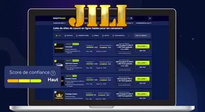 Liste des casinos en ligne canadiens proposant les jeux JILI Games avec score de confiance élevé