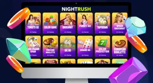 Catalogue des jeux JILI Games affiché sur écran avec machines à sous et jeux de table