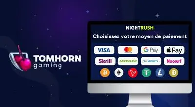 Moyens de paiement disponibles pour jouer aux jeux Tom Horn Gaming sur les casinos en ligne canadiens