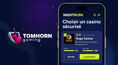 Sélection de casinos en ligne sécurisés proposant les jeux Tom Horn Gaming aux joueurs canadiens